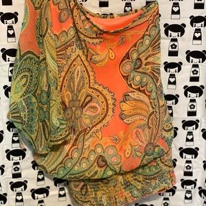 Studio Y XS Off Shoulder Multi Colored Pink Top New condition